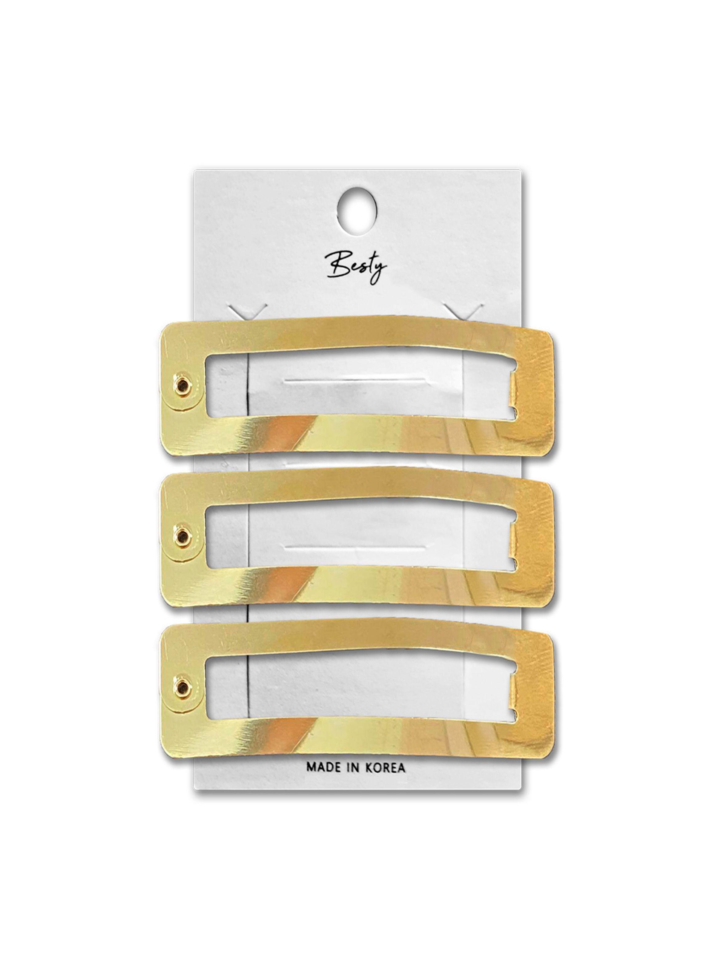 Set Clip Rectangular Besty Dorado 3U Dorado-0
