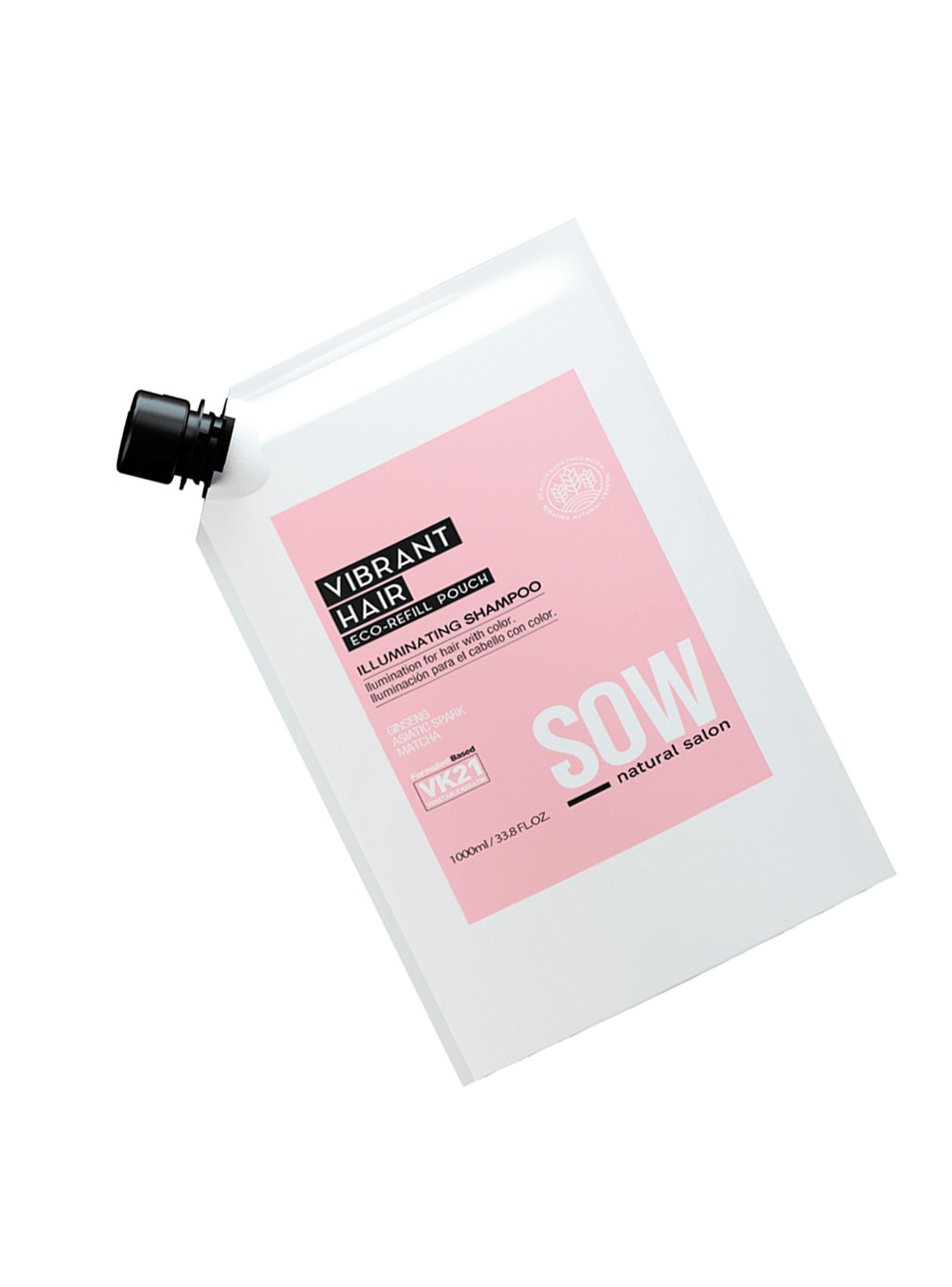 SOW VIBRANT HAIR - Eco-Recarga Shampoo Cabellos Color y mechas 1000ml-1