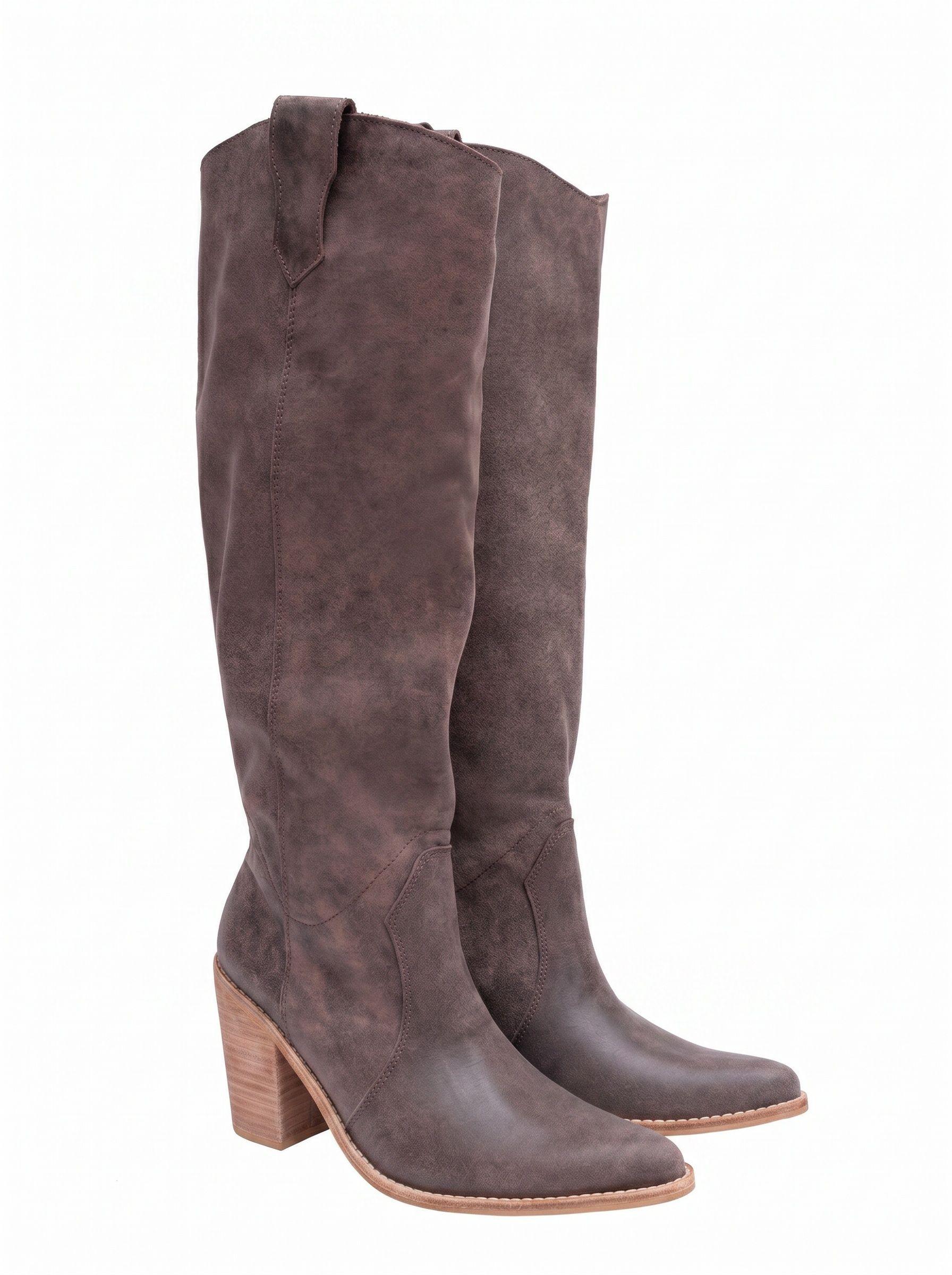 Bota Antonia Cuero Chocolate Milah-5