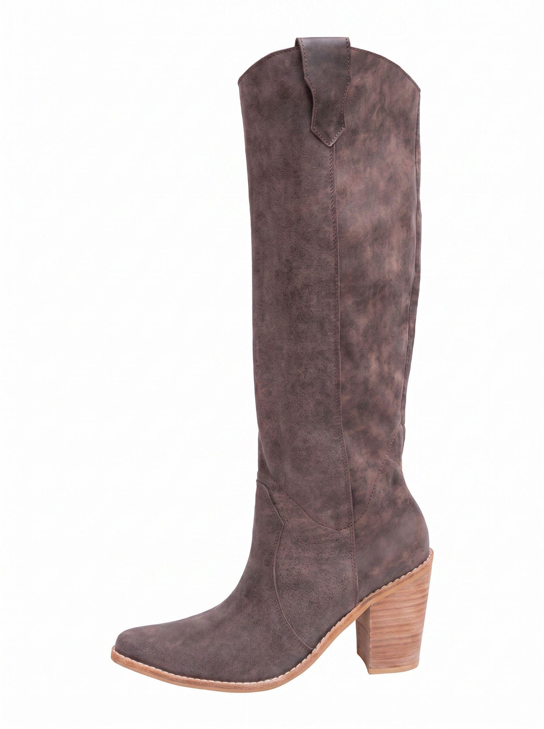 Bota Antonia Cuero Chocolate Milah-6