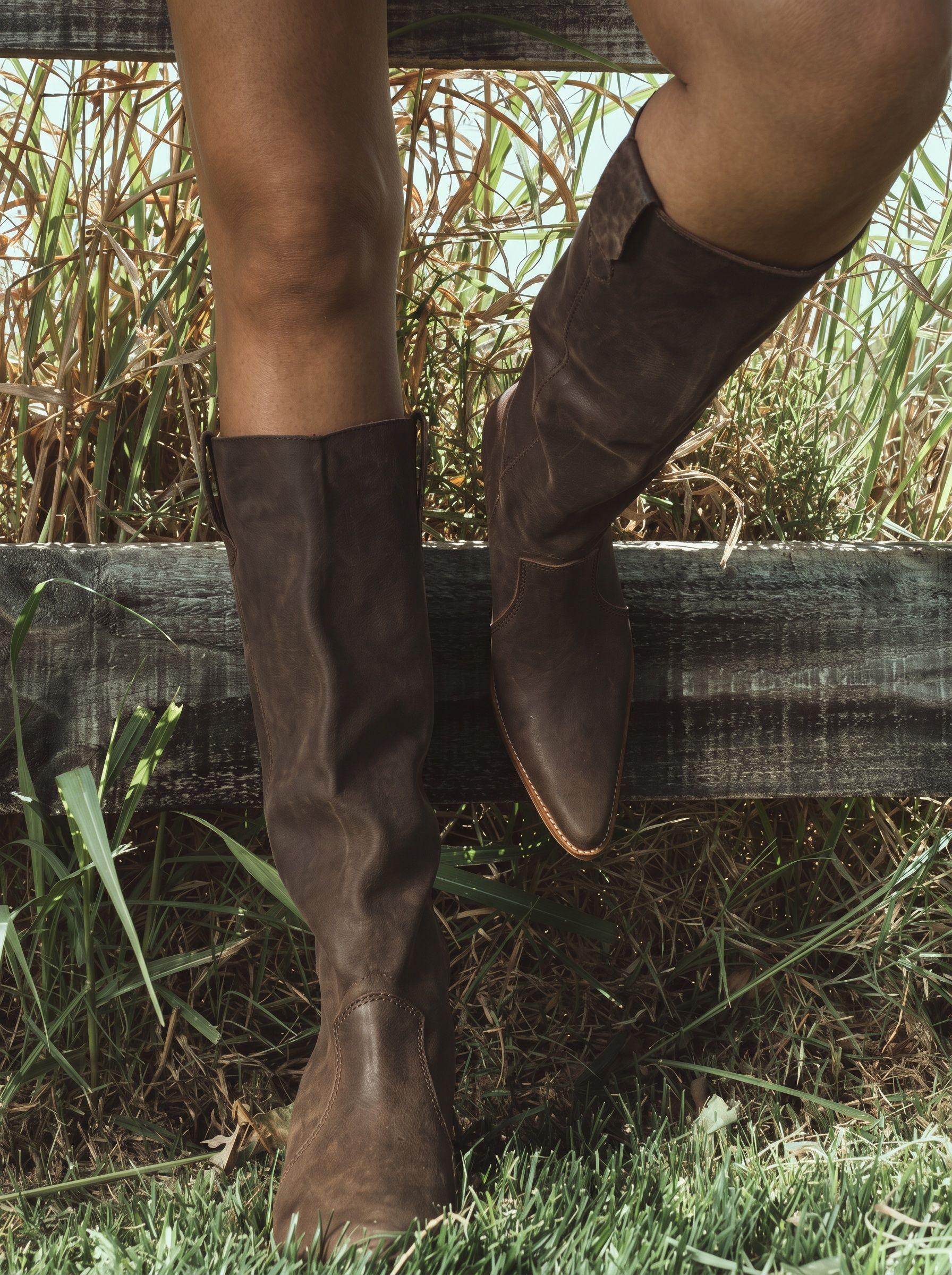 Bota Antonia Cuero Chocolate Milah-9