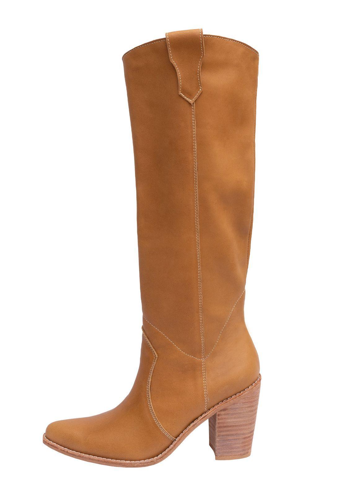 Bota Antonia Cuero Camel Milah-2