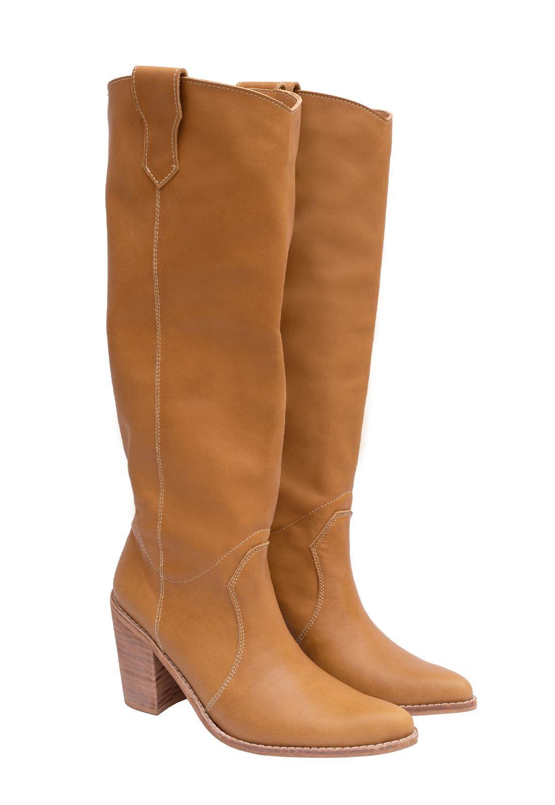 Bota Antonia Cuero Camel Milah-4