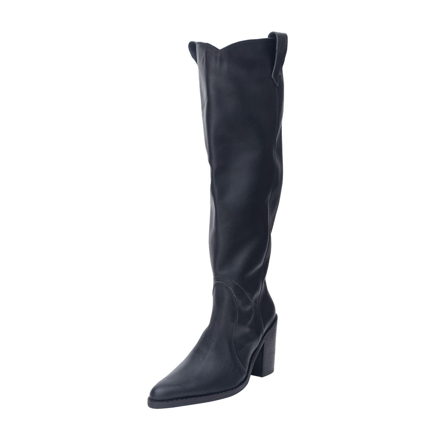Bota Antonia Cuero Negro Milah-3