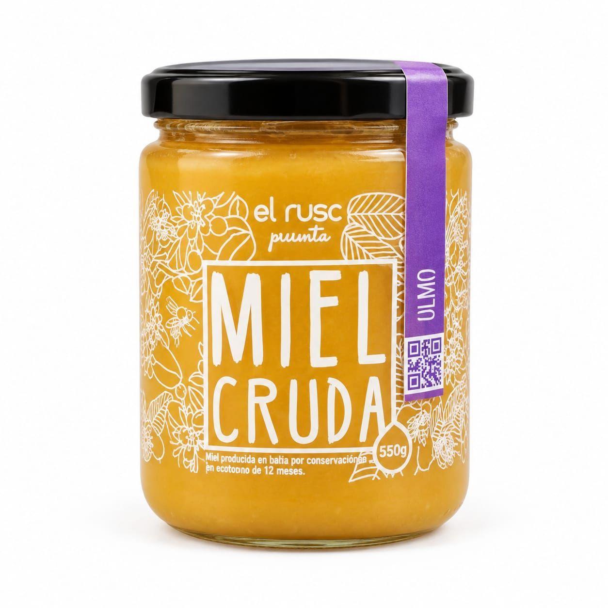 El Rusc miel de ulmo cruda 550g-0