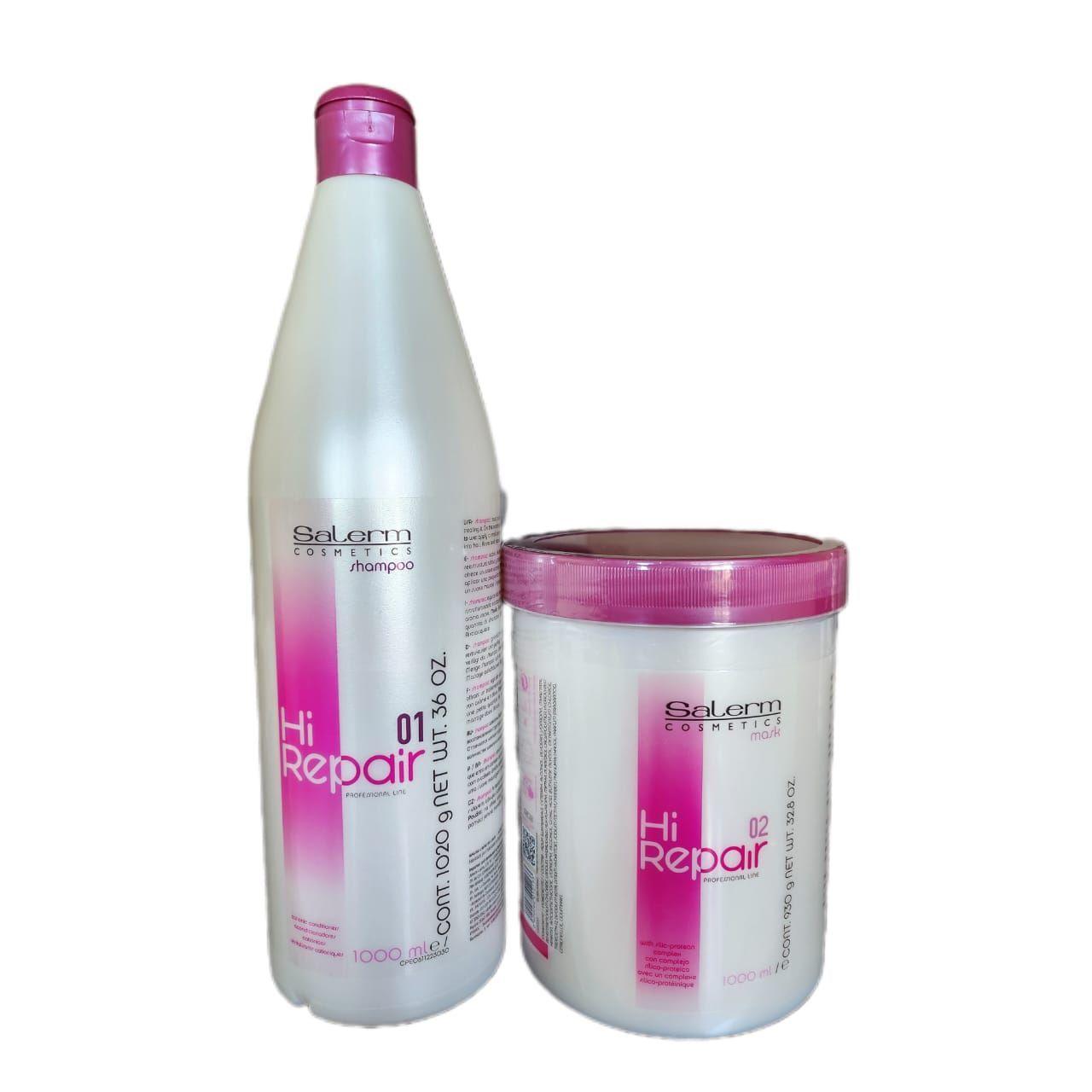 Shampoo Y Mascarilla Hi Repair Salerm Formato Xl (1.000ml)-0