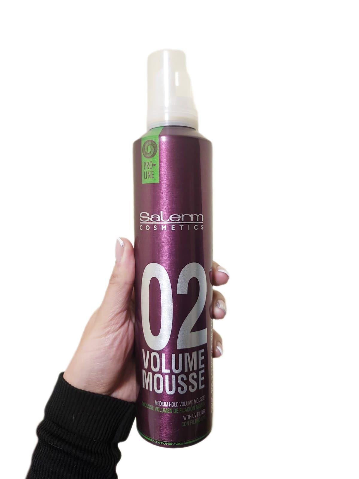 Salerm Volume Mousse 02 Fijación Media Filtro Uv Pro Line-1