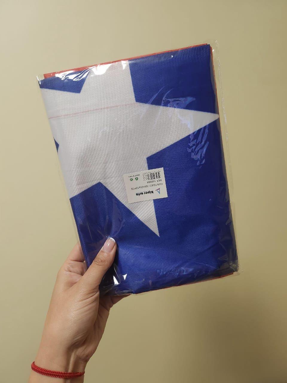 Bandera Chile Chilena Grande Tela Plastica Delgada 90x150cm-2