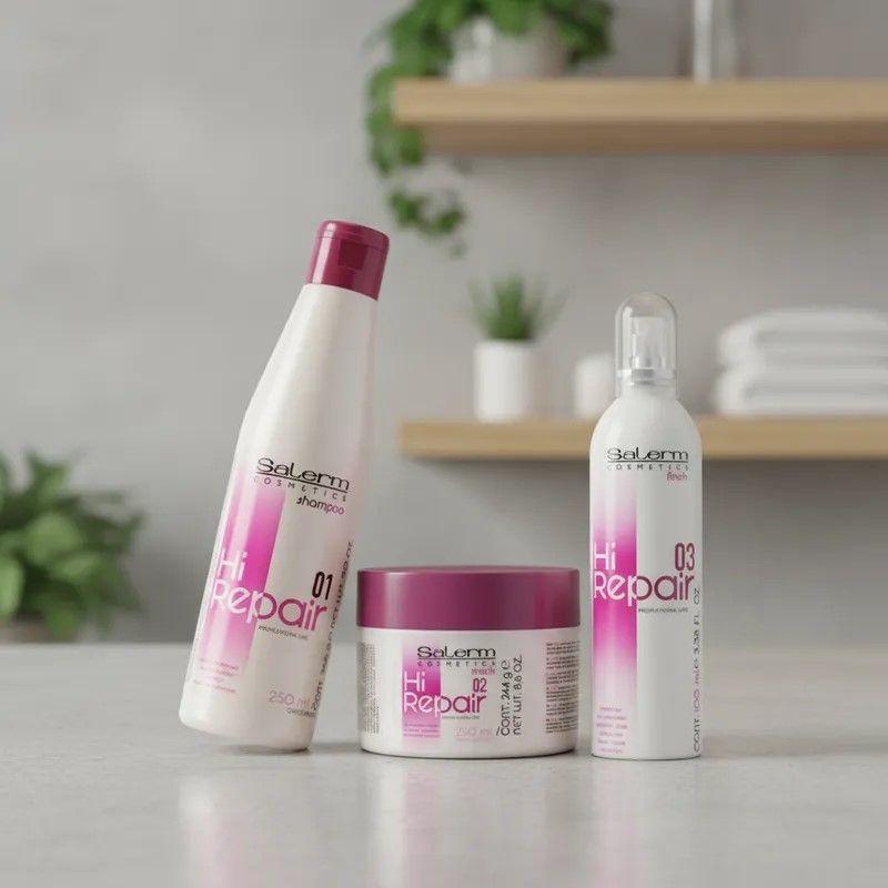 Kit Salerm Hi Repair Shampoo - Mascarilla Y Finalizador-2