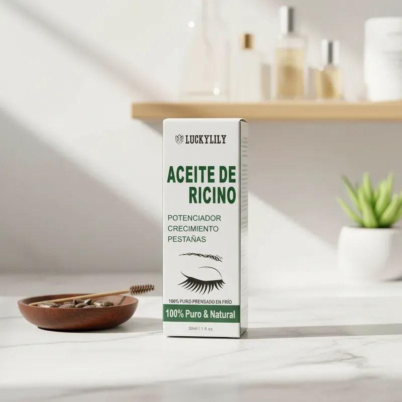 Aceite De Ricino 100% Puro Natural Crecimiento Pestañas 30ml-0