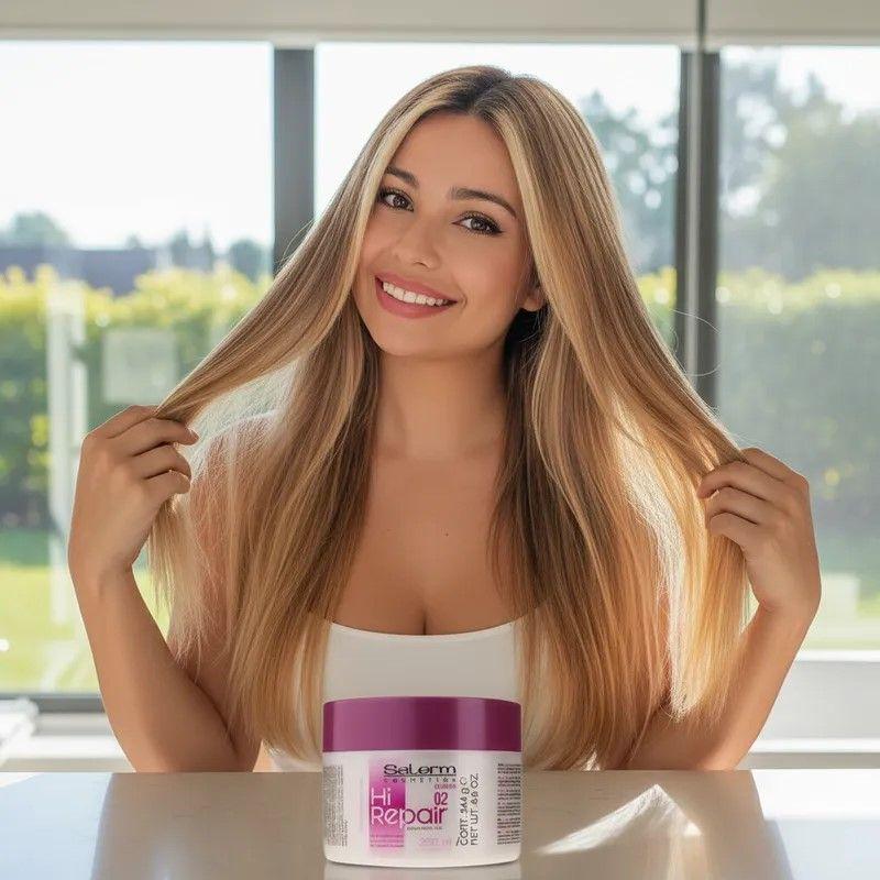 Shampoo Y Mascarilla Hi Repair + Acondicionador Salerm 21-3