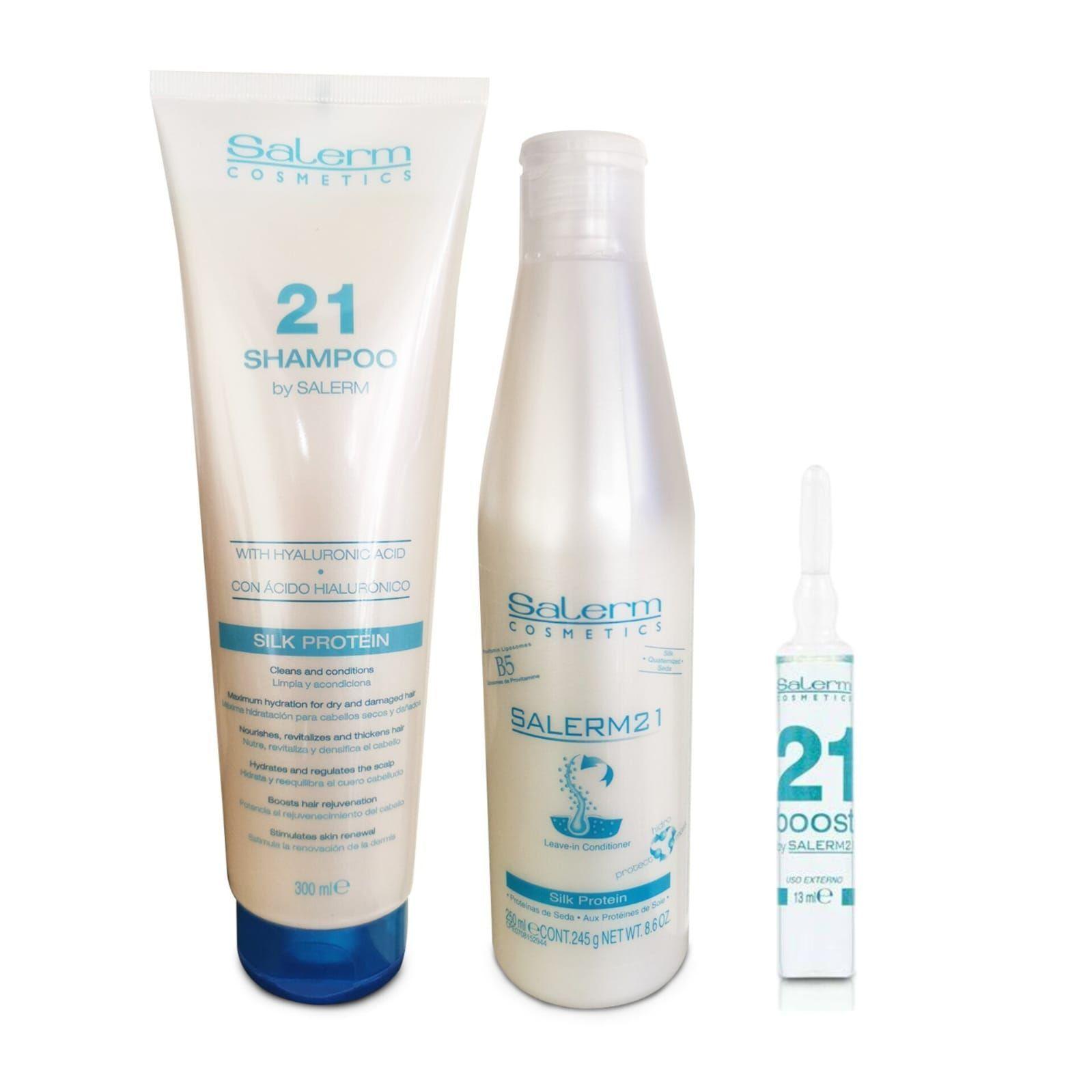 Salerm 21 Shampoo 300ml - Mascarilla 250ml - 1 Ampolla Boost-0