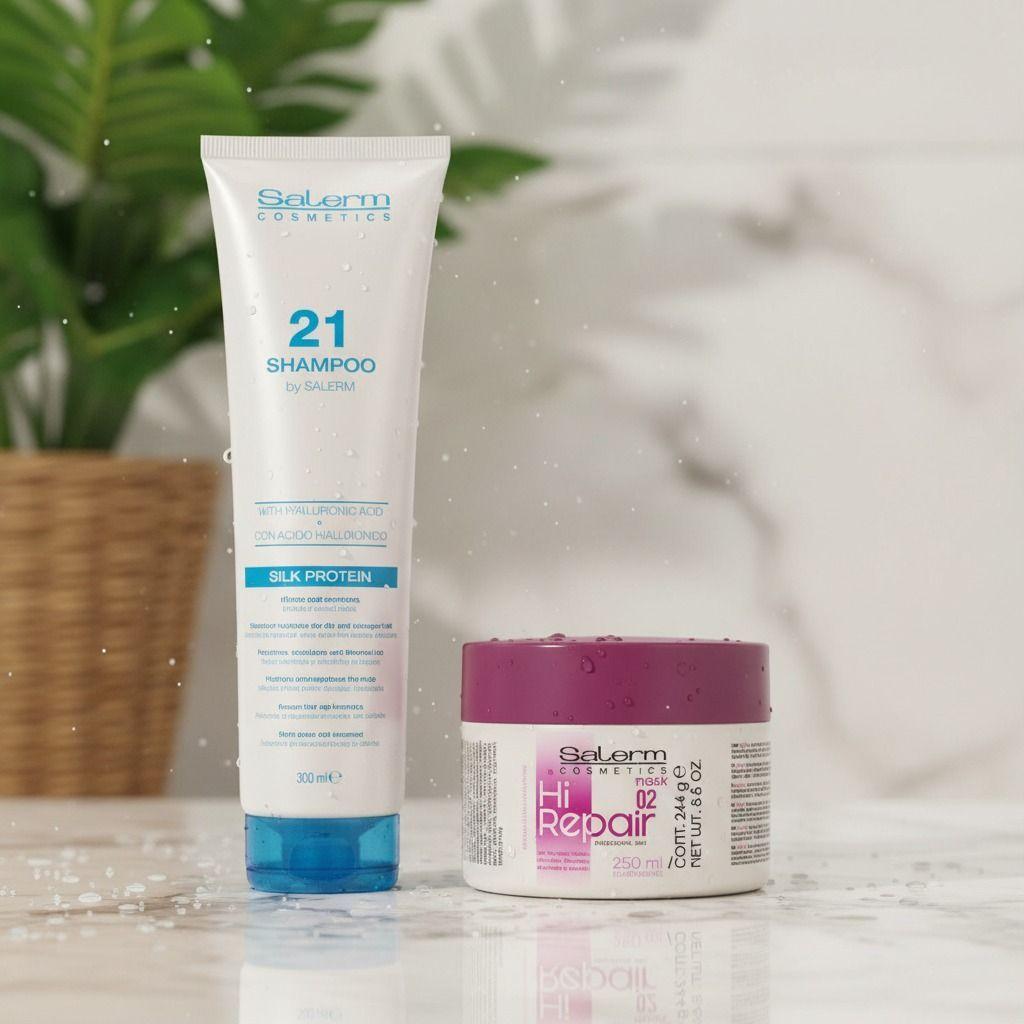 Shampoo Salerm 21 Y Mascarilla Hi Repair Reparacion-3