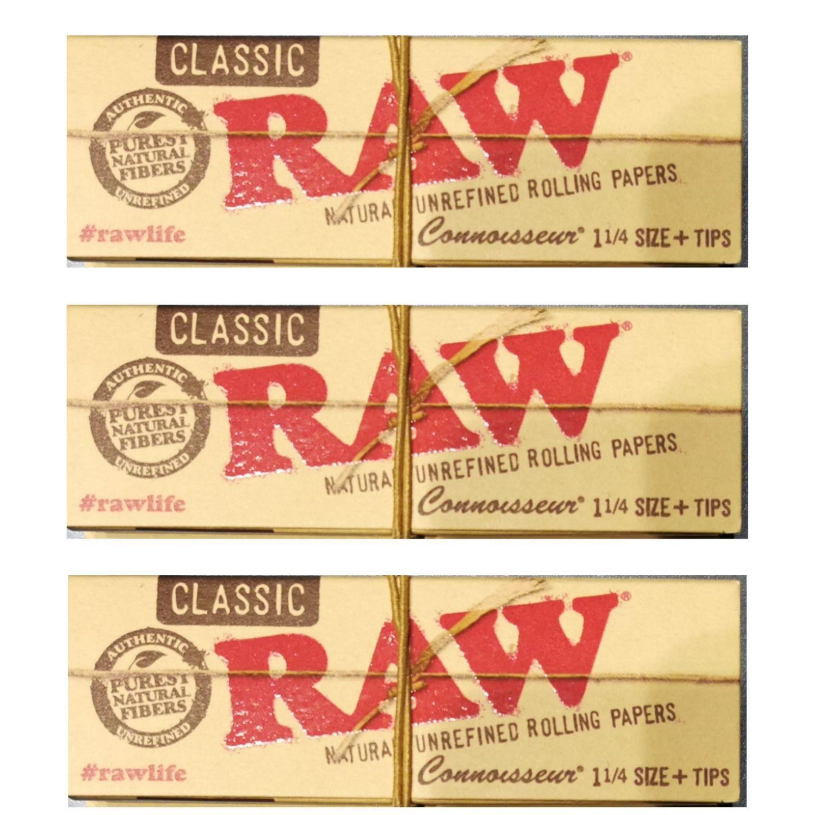 Papelillo Raw, 1 1/4 50 Hojas + 50 Tips (3 Unidades)-0