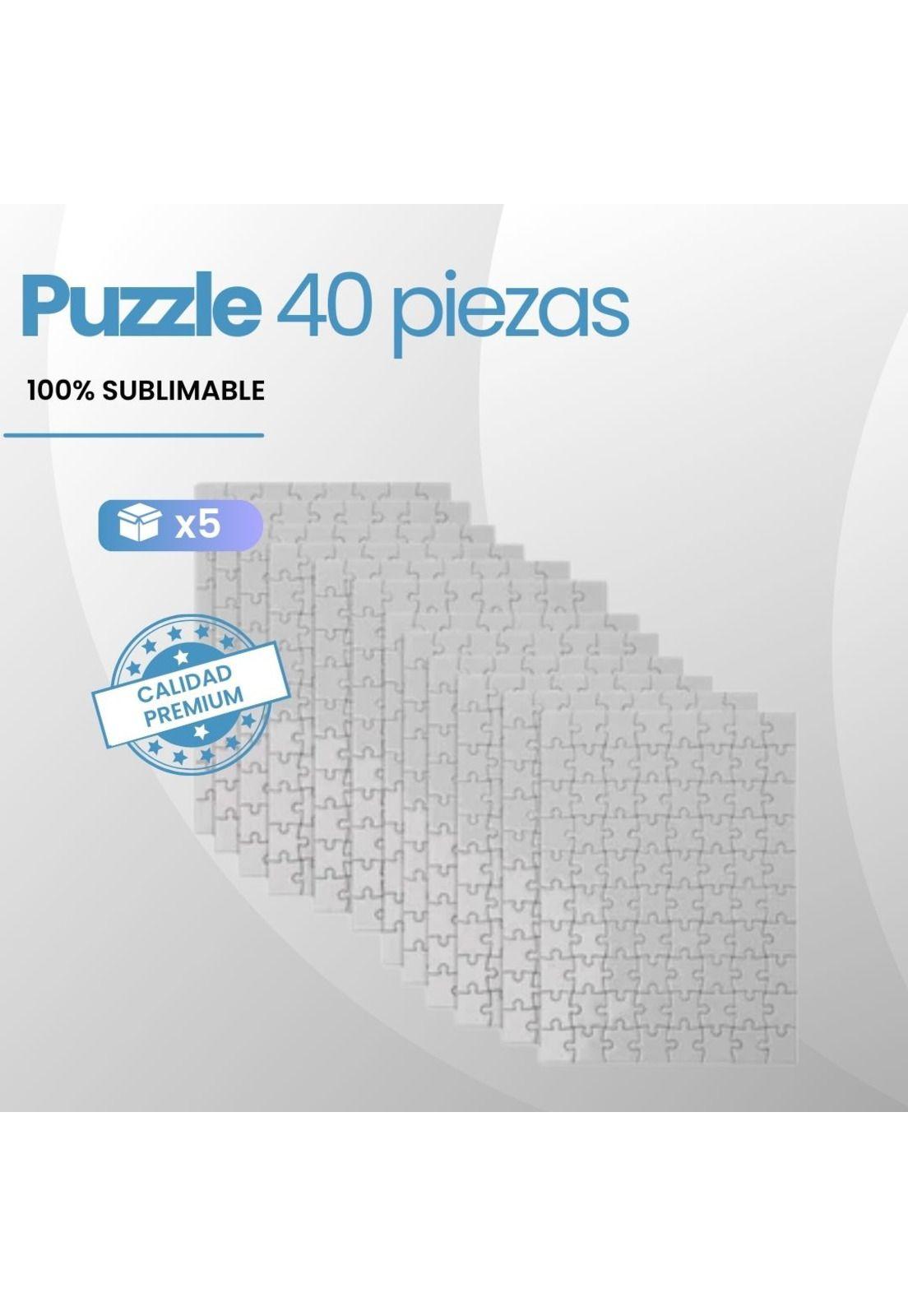 Rompecabezas Puzzle Sublimación Estampar A4 Pack X5 Unidades-3