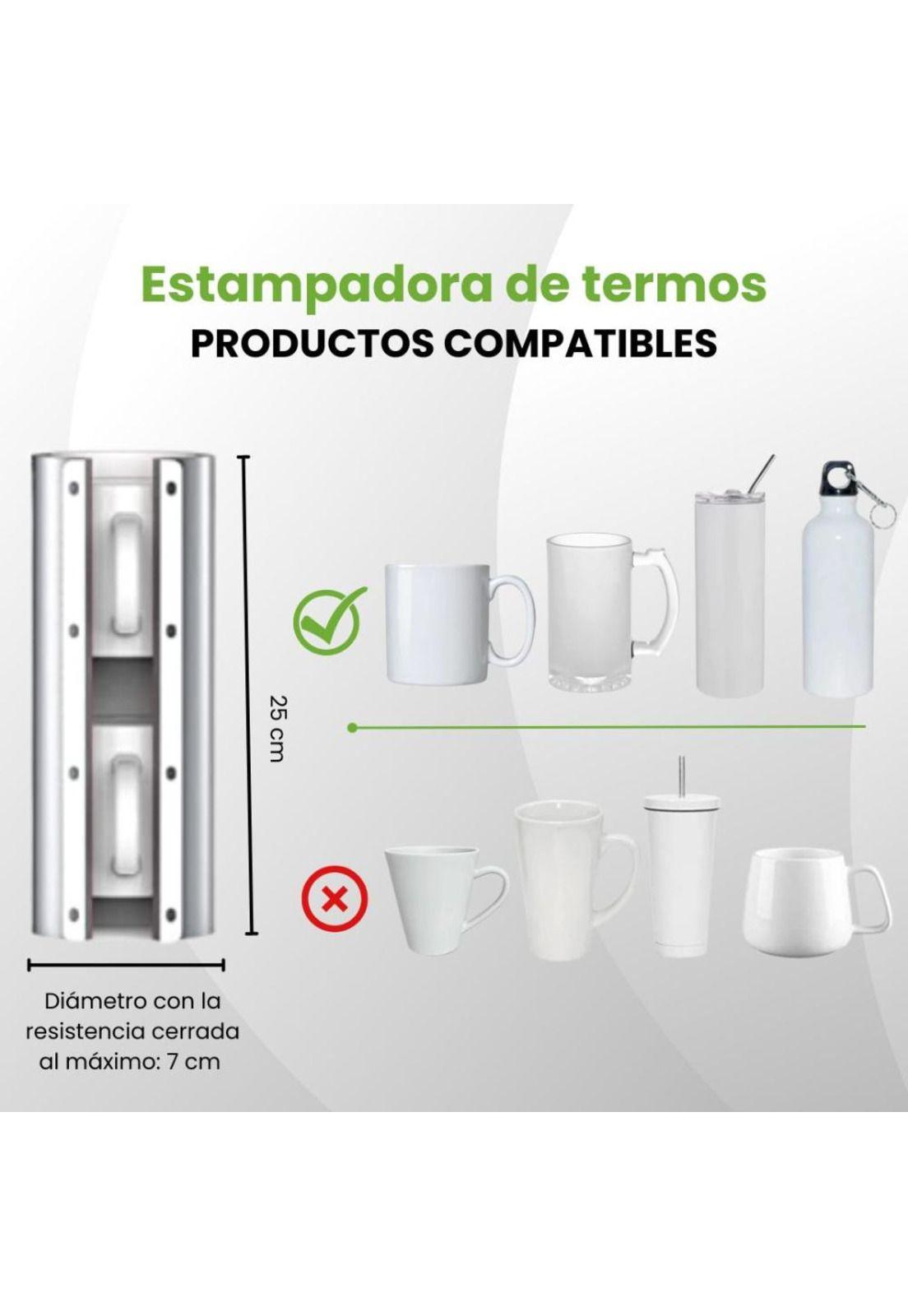 Maquina Sublimadora Estampadora Tazones Plus Termo Tumbler-4
