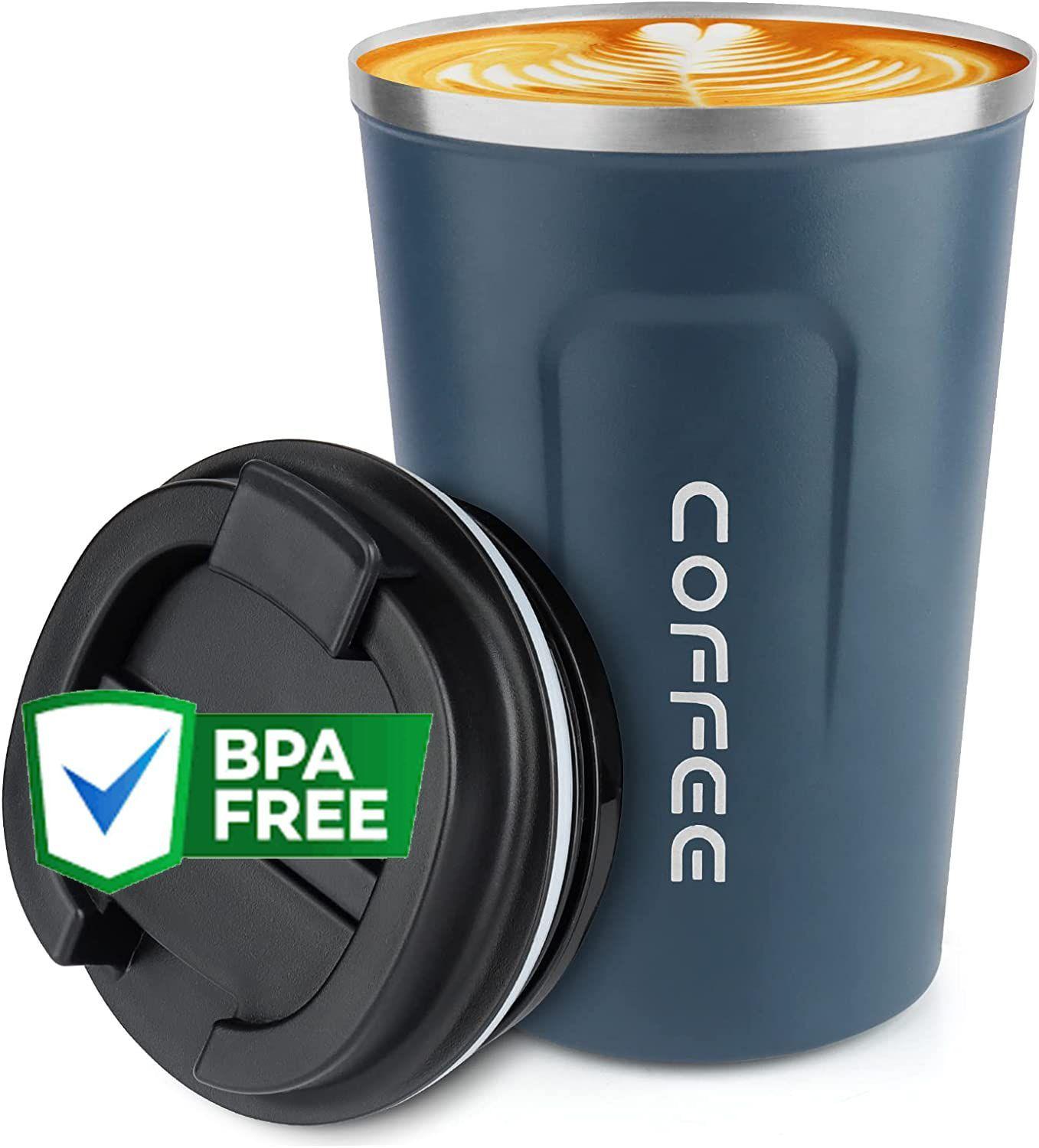 Vaso Termico Mug Acero Inoxidable Para Cafe 510ml Doble Capa-0