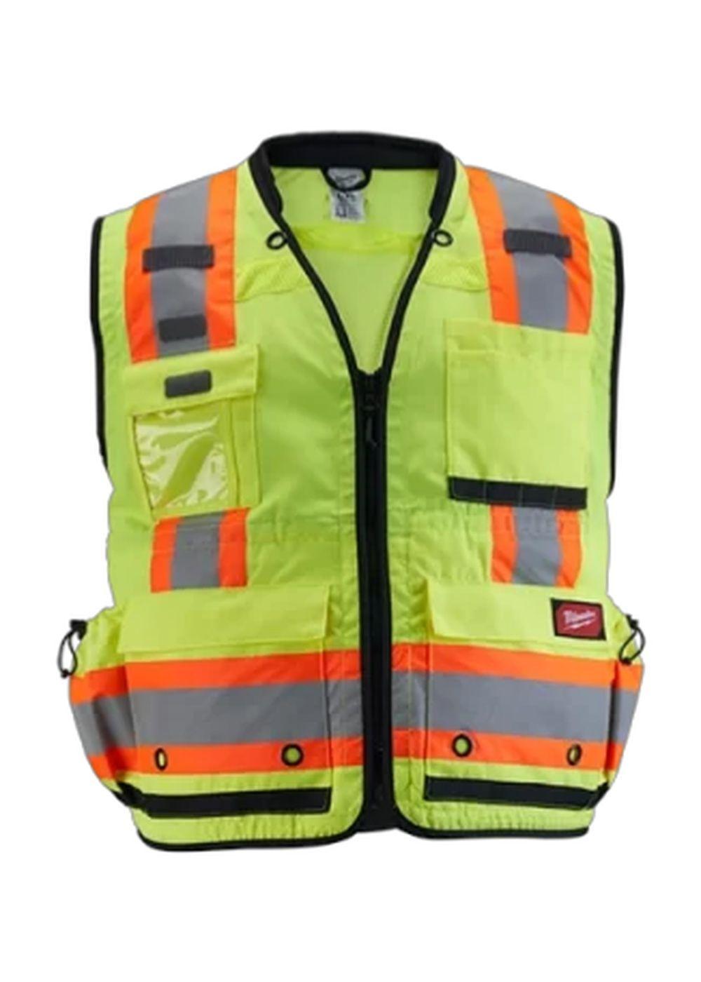 Chaleco Minero Surveyor Alta Visibilidad Amarillo Milwaukee-0