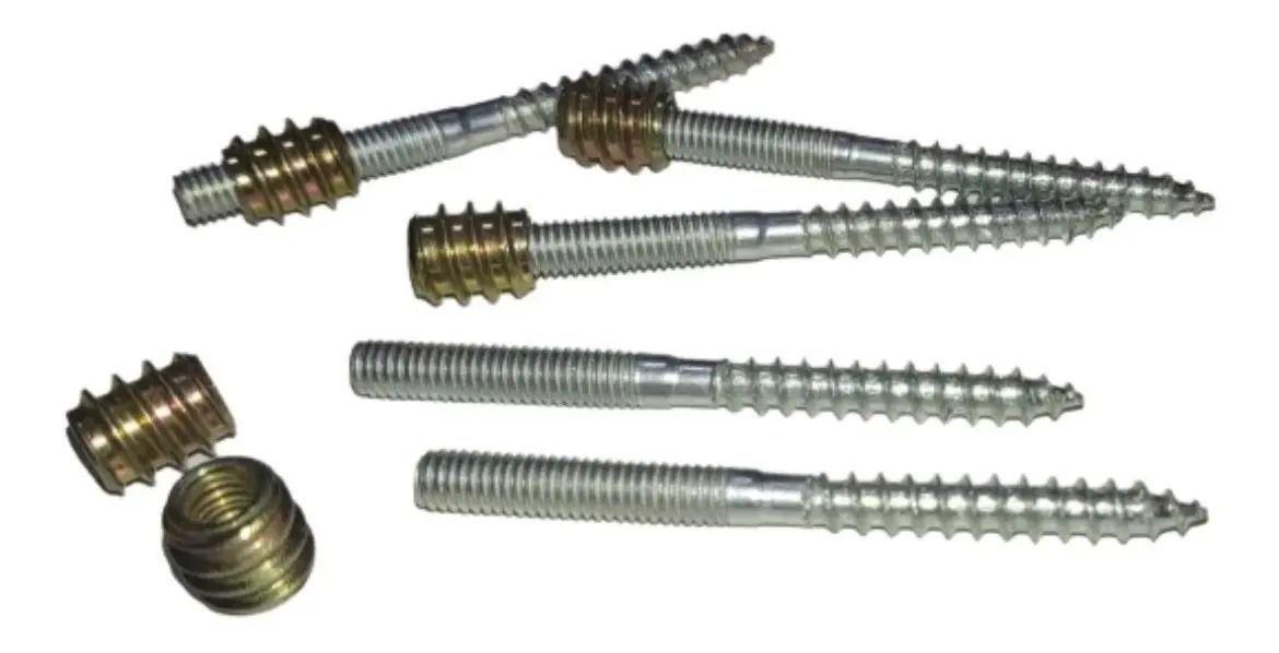 Pack Tuerca Inserto M6 X 12 Mm + Perno - Tornillo 6 X 60 Mm-0