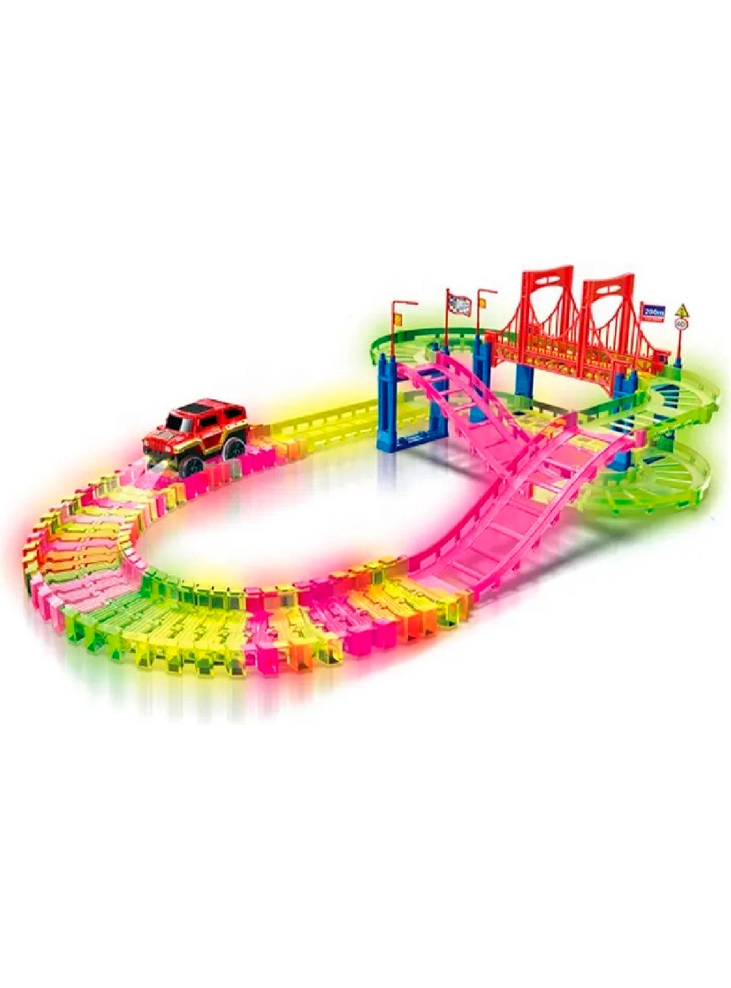 Pista De Autos Luminosa Autopista 85 Pcs. Juguete Para Niños-0