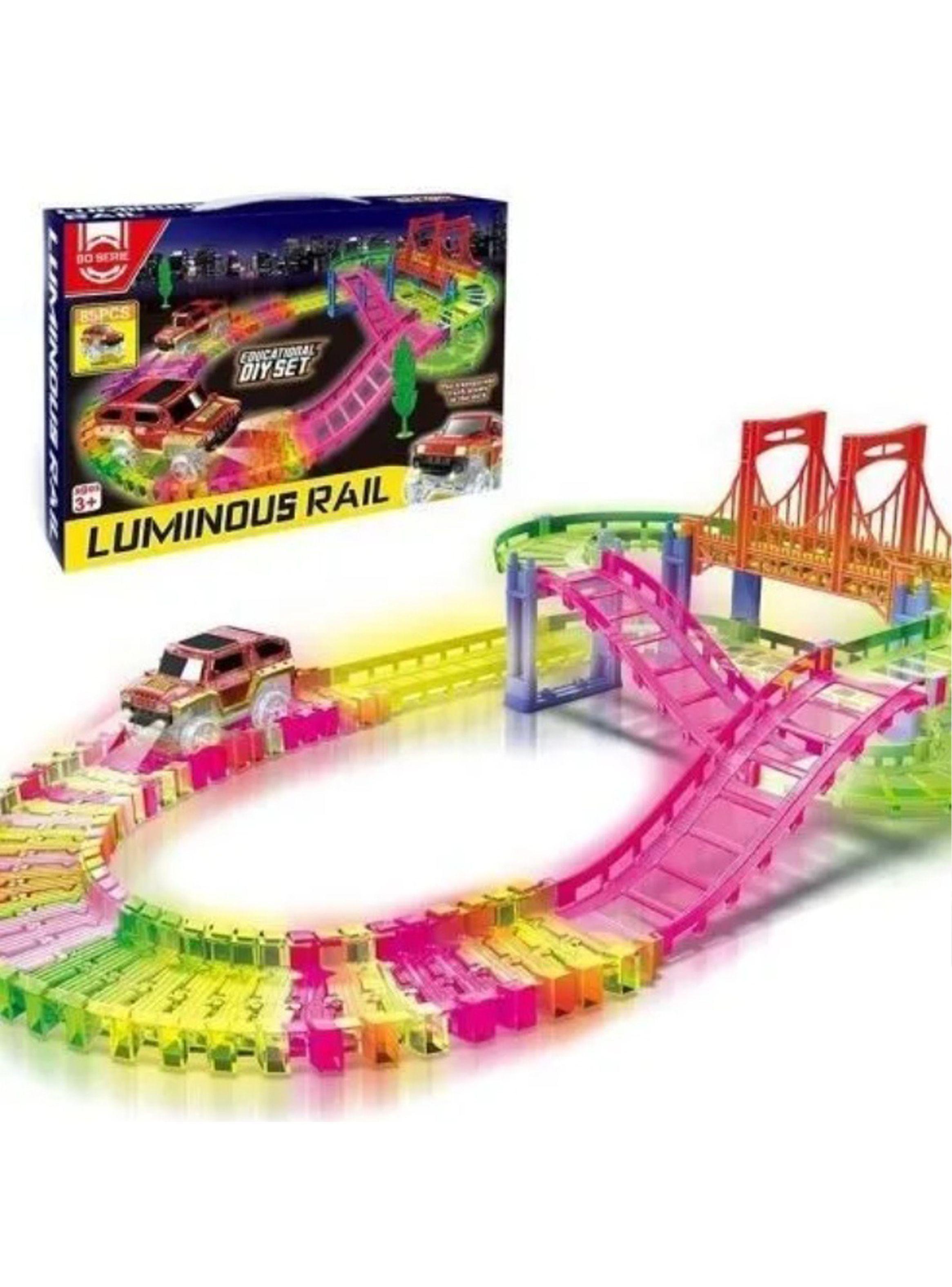 Pista De Autos Luminosa Autopista 85 Pcs. Juguete Para Niños-2