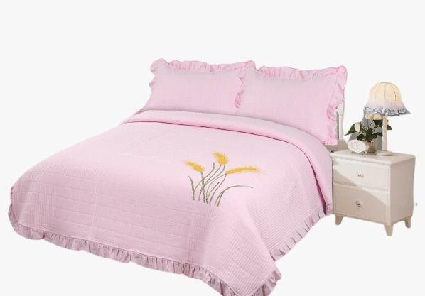 Cobertores o Cubrecamas Bordados y Con Aroma a Lavanda - 2 Plazas-0