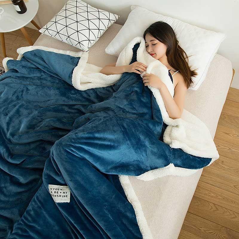 frazada 2 plazas turquesa #10-0