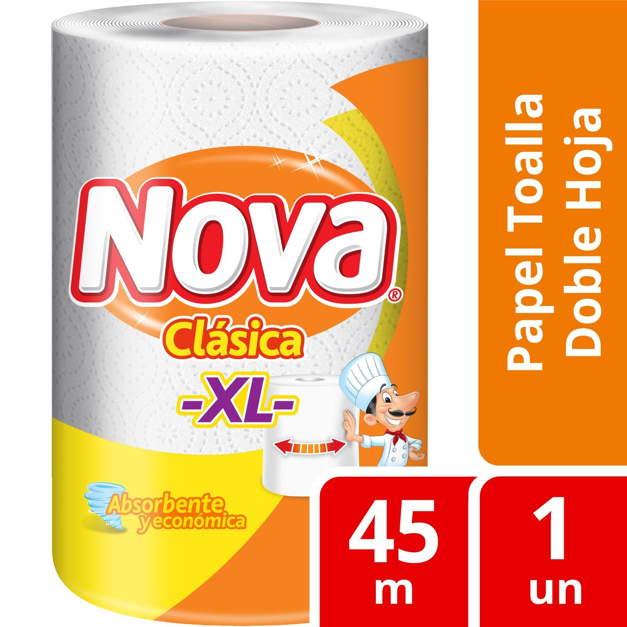 Toalla de Papel Nova Clasica Rollo Gigante 1 un 45 mt-0