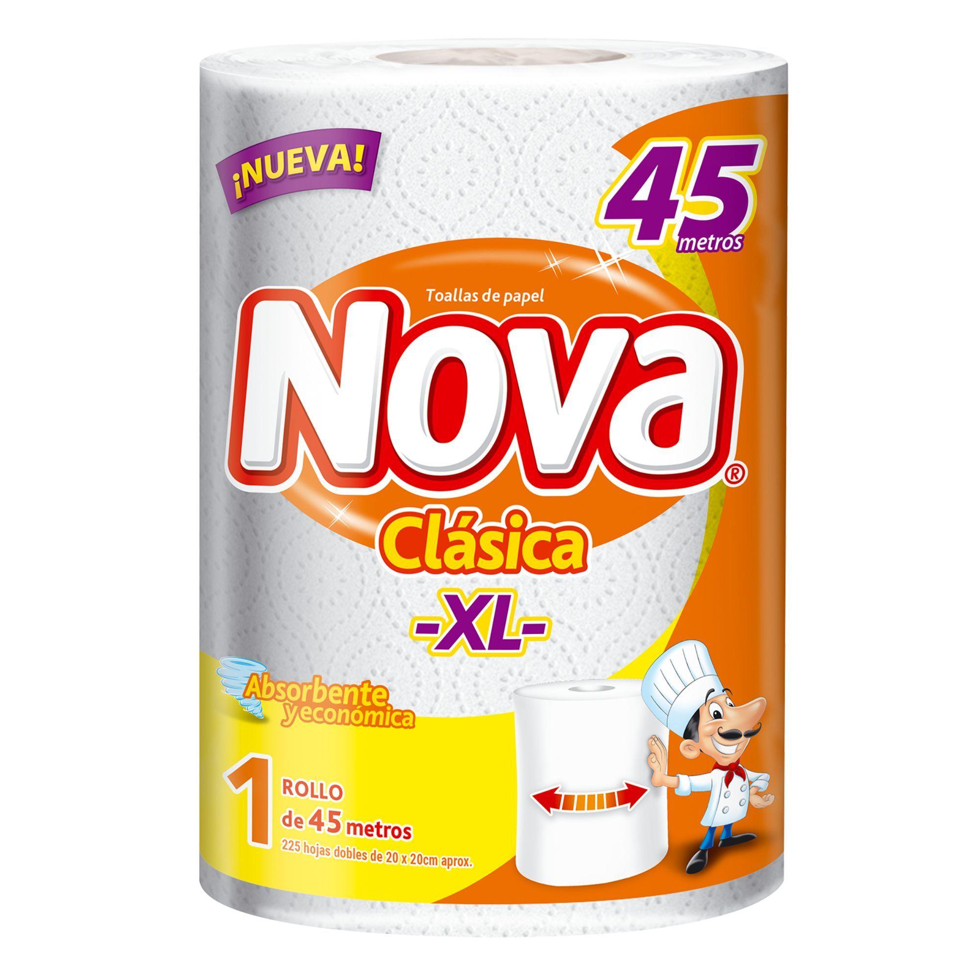 Toalla de Papel Nova Clasica Rollo Gigante 1 un 45 mt-1