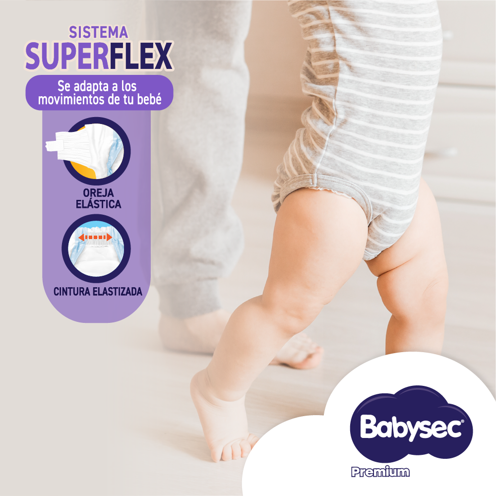 2 Paquetes Pañales Babysec Premium 140 un Talla M-2