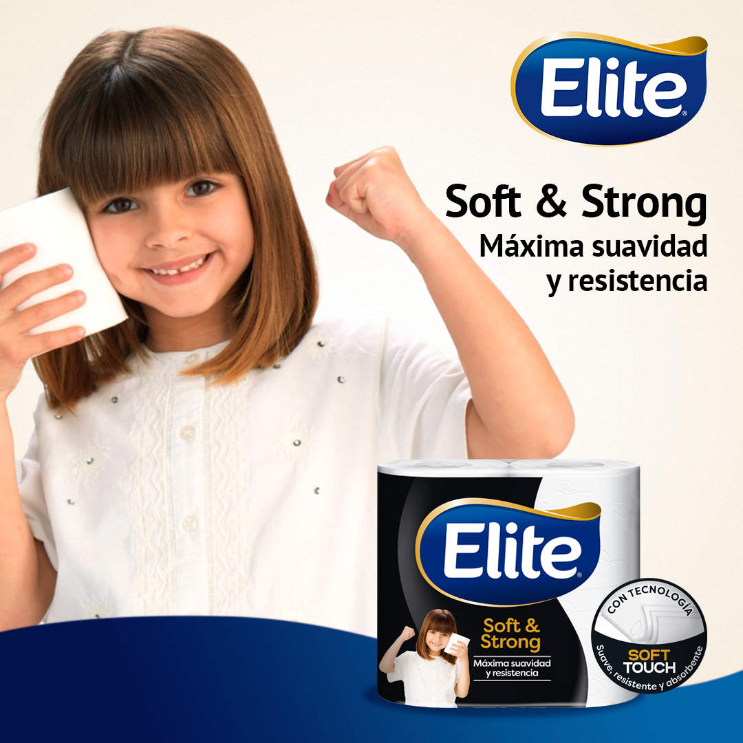 Papel Higiénico Elite Triple Hoja Soft & Strong 4 un 40 mt-2