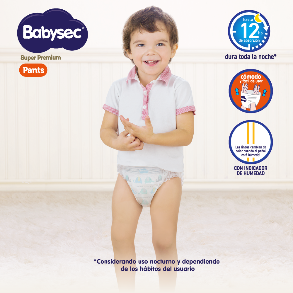 3 Paquetes Pants Babysec Super Premium 156 un Talla XG-2