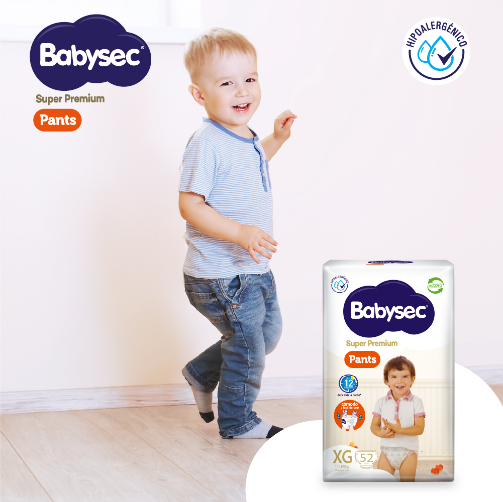 3 Paquetes Pants Babysec Super Premium 156 un Talla XG-4