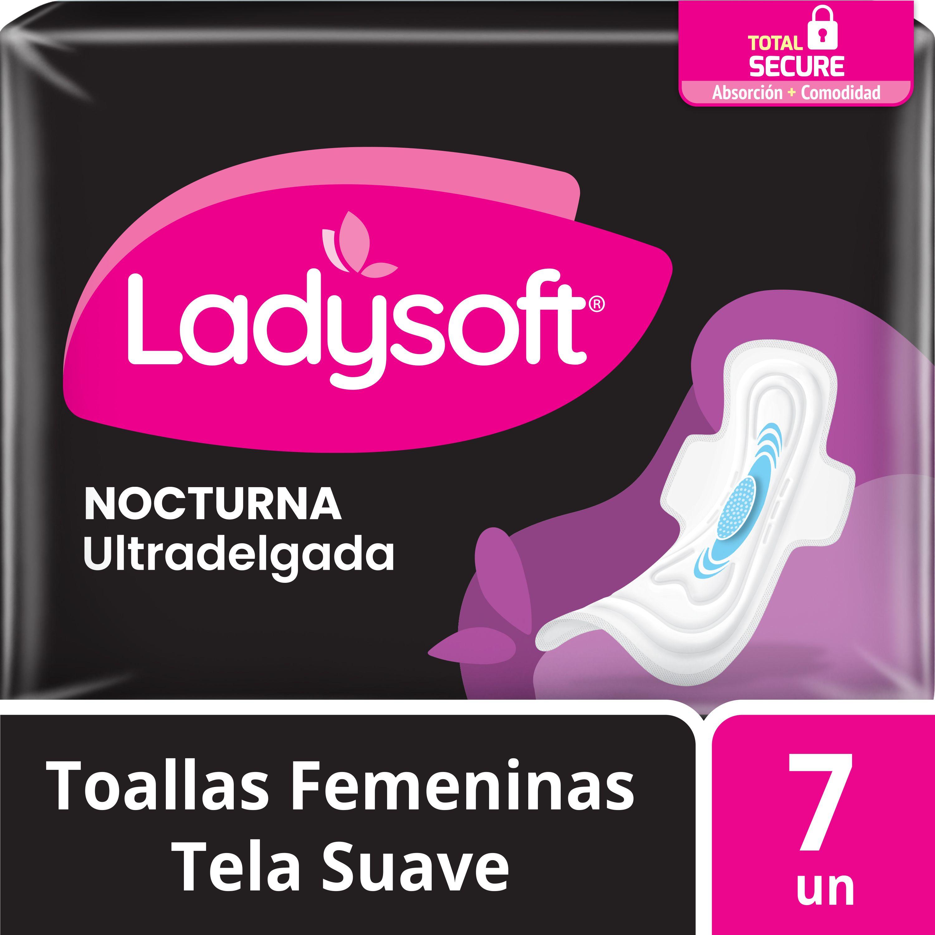 Toalla Femenina Ladysoft Nocturna Ultradelgadas Suave x7-0