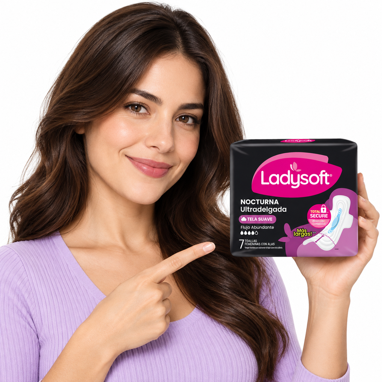 Toalla Femenina Ladysoft Nocturna Ultradelgadas Suave x7-1