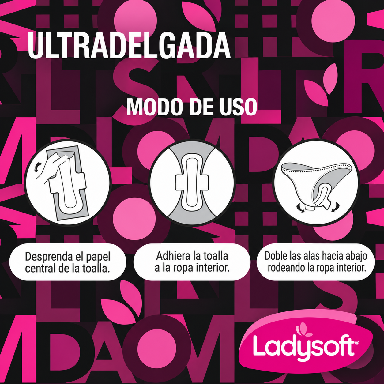 Toalla Femenina Ladysoft Nocturna Ultradelgadas Suave x7-3