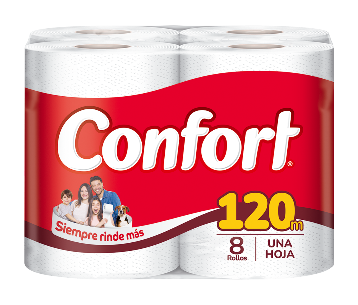 Papel Higiénico Confort Familiar 8 Un 120 Mt-1