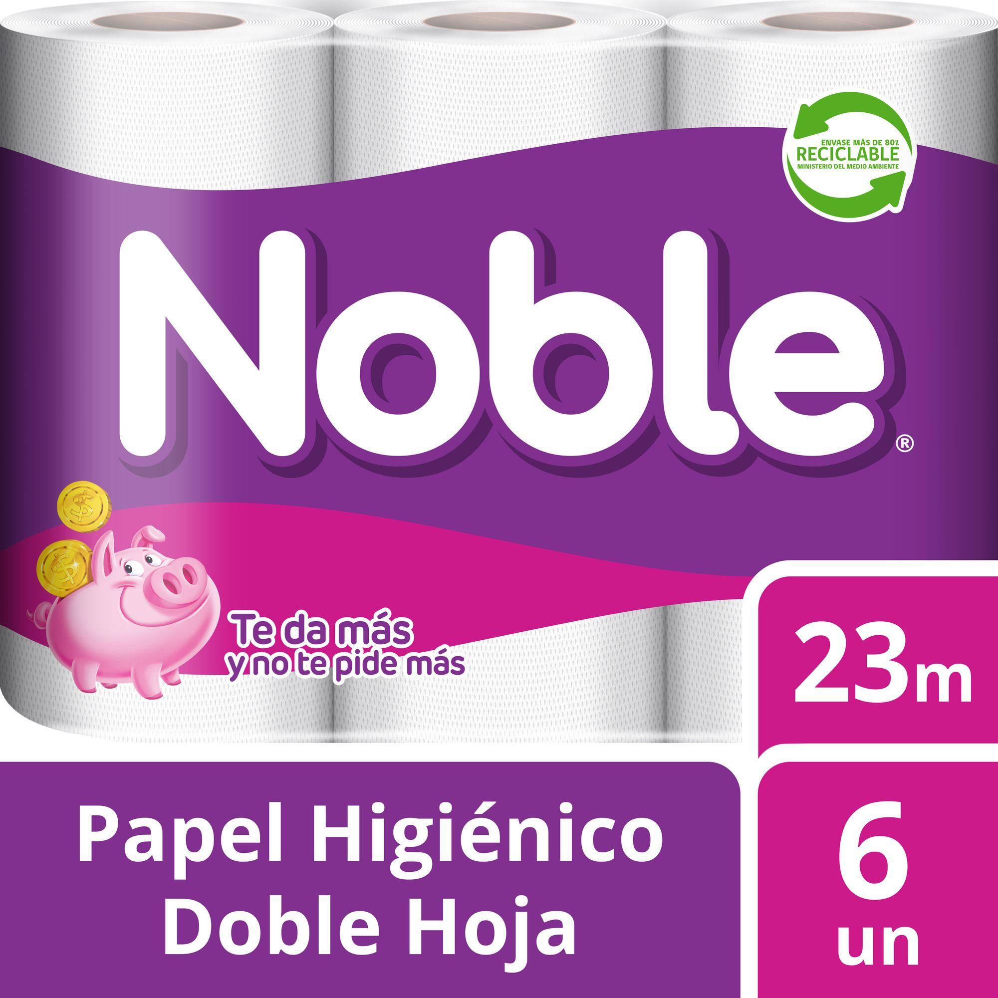 Papel Higiénico Noble Doble Hoja 6 Un 23 mt-2