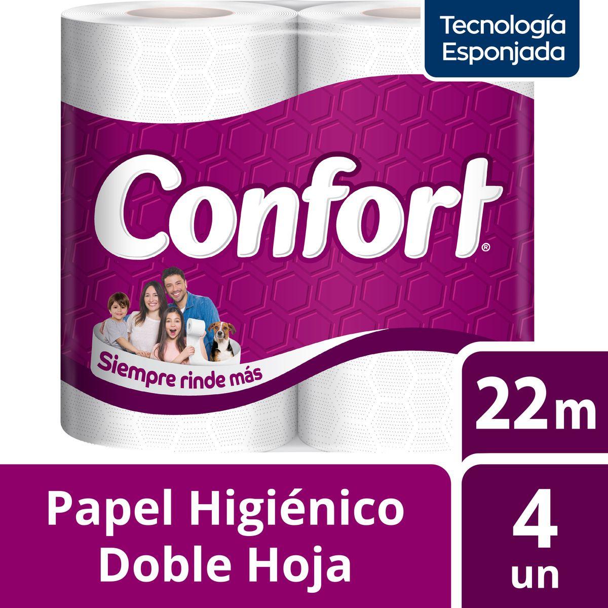 Papel Higiénico Confort Doble Hoja  4 un 22 mt-0