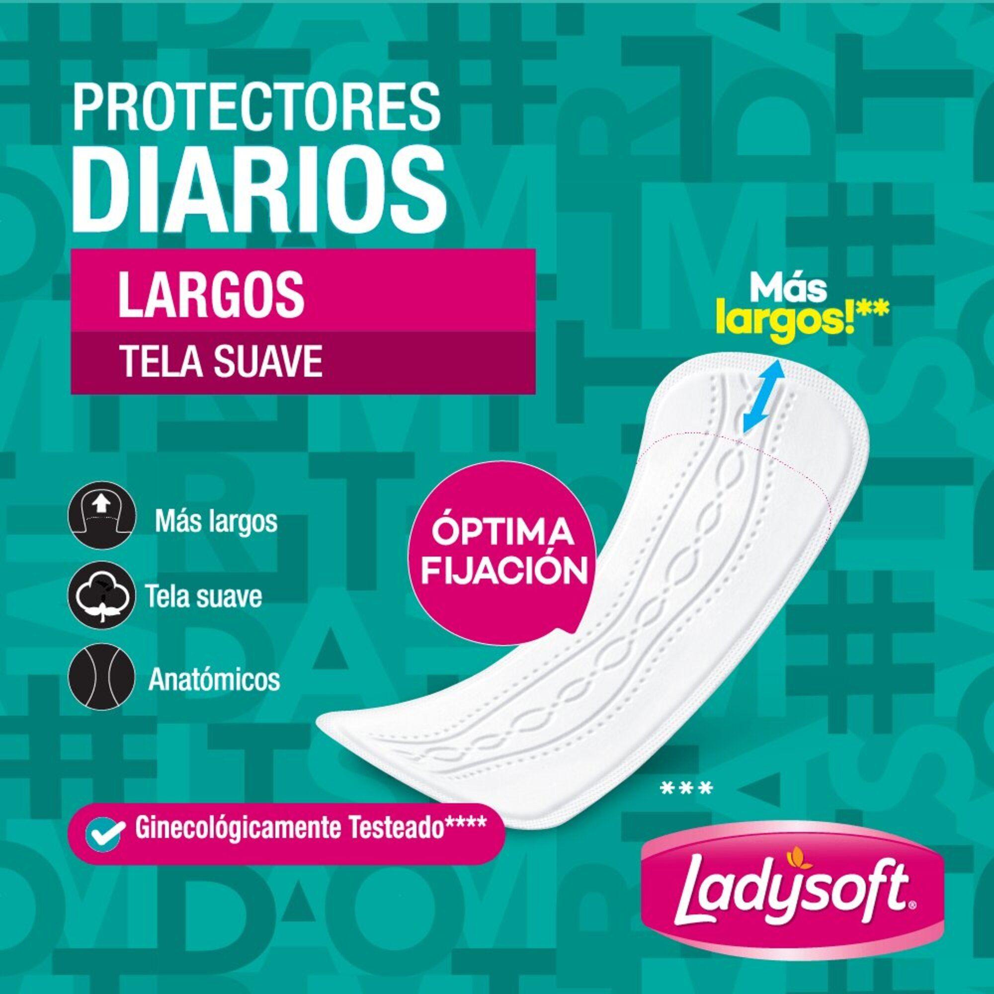 Protector Diario Ladysoft Largos Tela Suave 30 Un-2