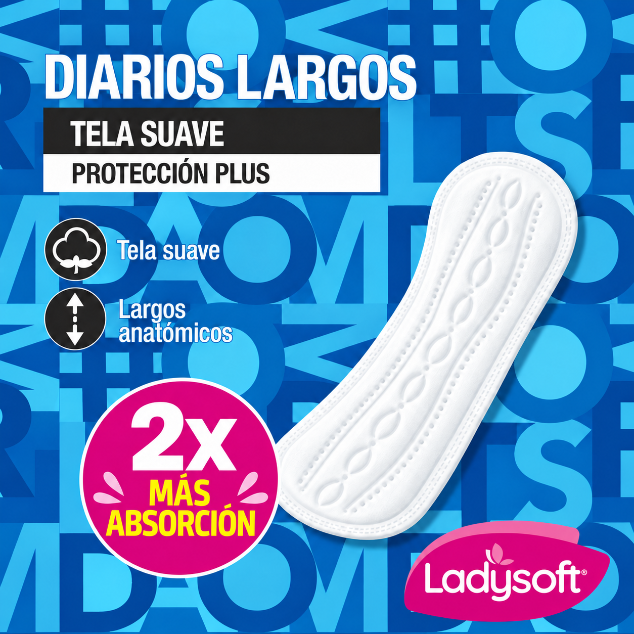 Protector Diario Ladysoft Largos Tela Suave 30 Un-4
