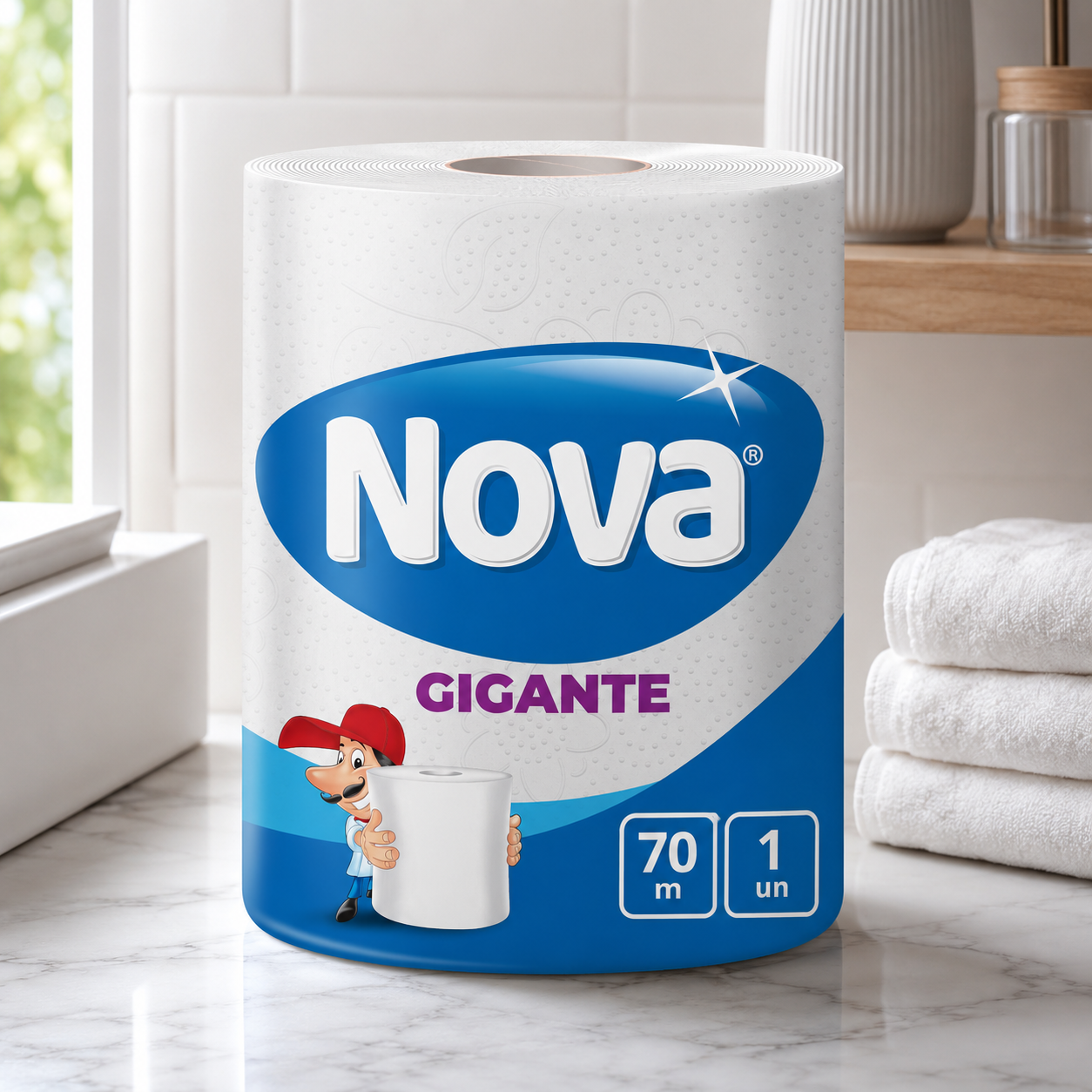 Toalla de Papel Nova Ultra Gigante 70m-2