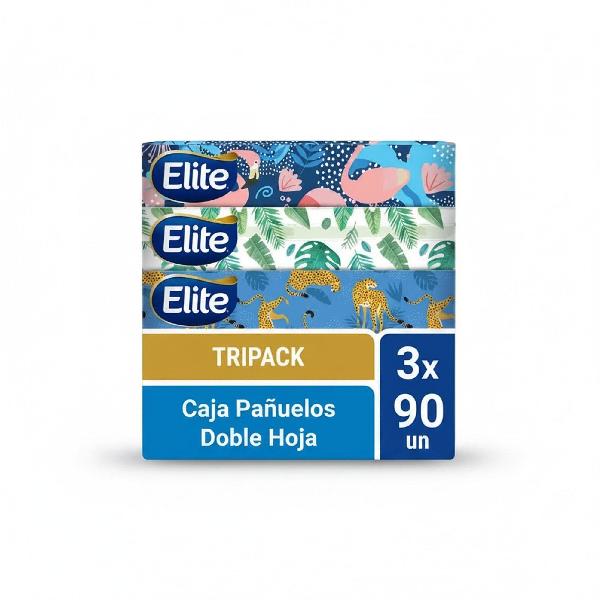 Pañuelos Faciales Elite Diseño 3 Paq 90 Un-7
