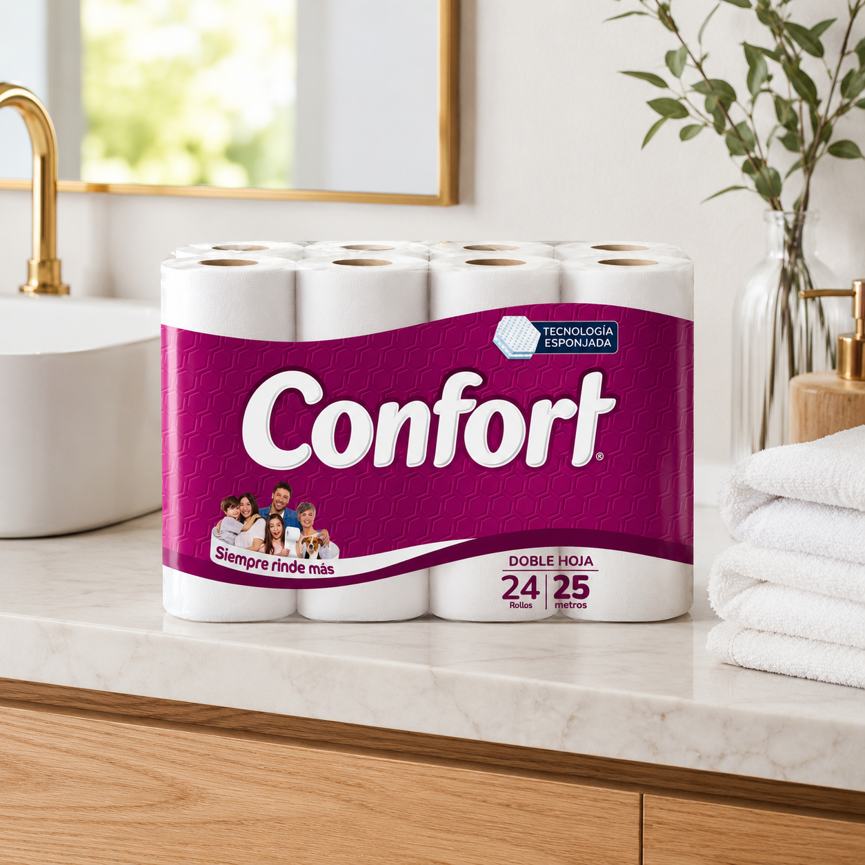 Papel Higiénico Confort 24un 25m-2