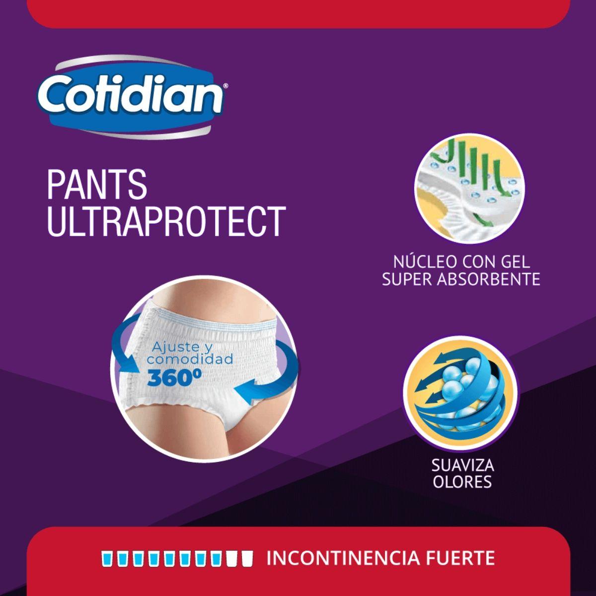 Pants Cotidian Ultra Protect Incontinencia Fuerte 16 Un P/M-2