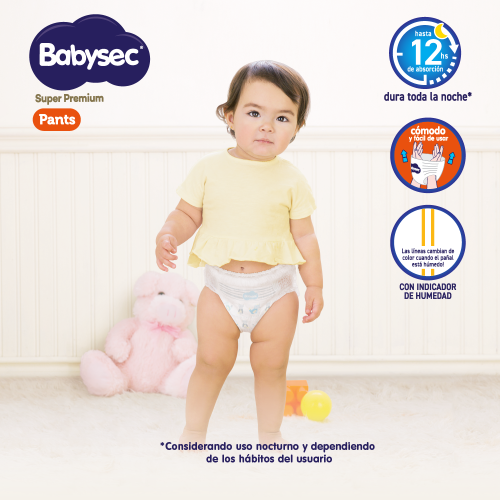 3 Paquetes Pants Babysec Super Premium 192 un Talla G-2