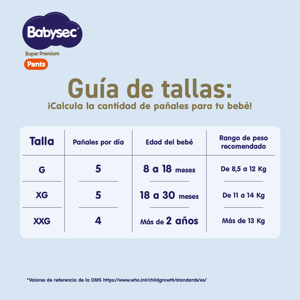 3 Paquetes Pants Babysec Super Premium 192 un Talla G-4