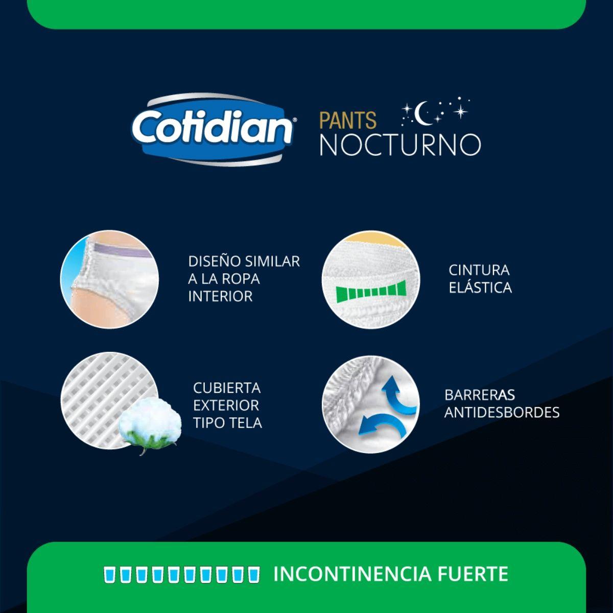 Pants Nocturnos Cotidian Incontinencia Fuerte 8 un G/XG-3