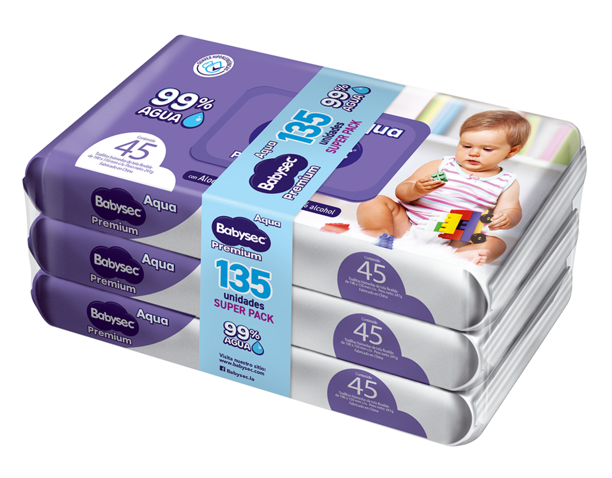 Toallas Húmedas Babysec Premium Pack 135 Un-1