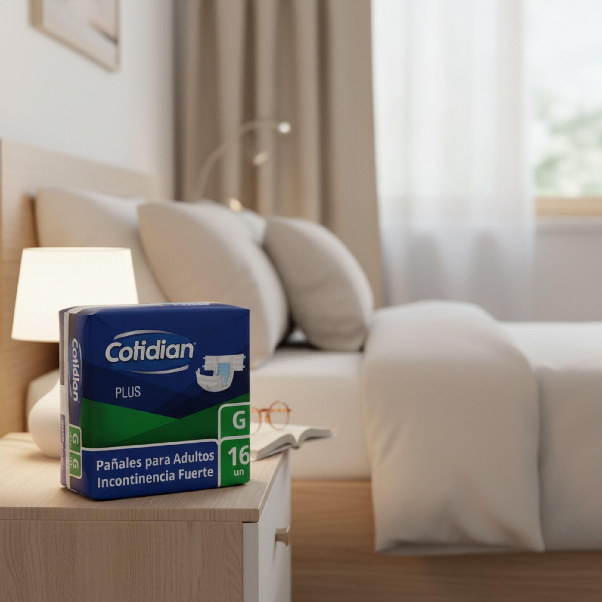 Pañales de Adulto Cotidian Plus Incontinencia Fuerte 16 un G-3